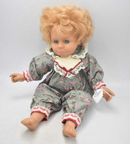 Vintage Spanish Expressions Doll – Crying Baby Girl – Hard Plastic – 36cm – 1980