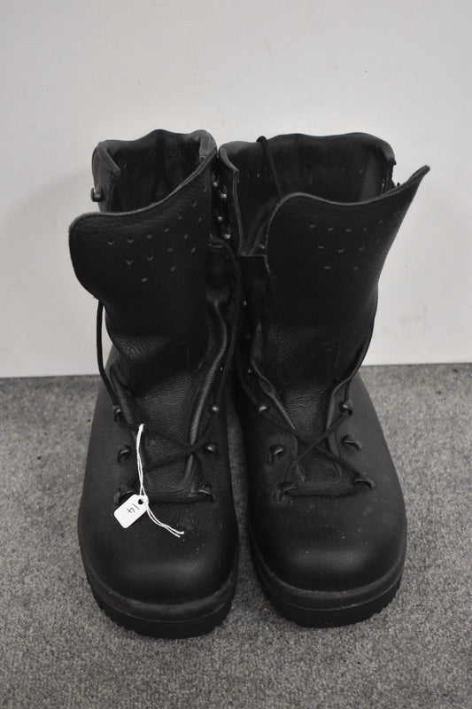 Polish Army Combat Field Winter Boots – Black Leather – UK Size 8