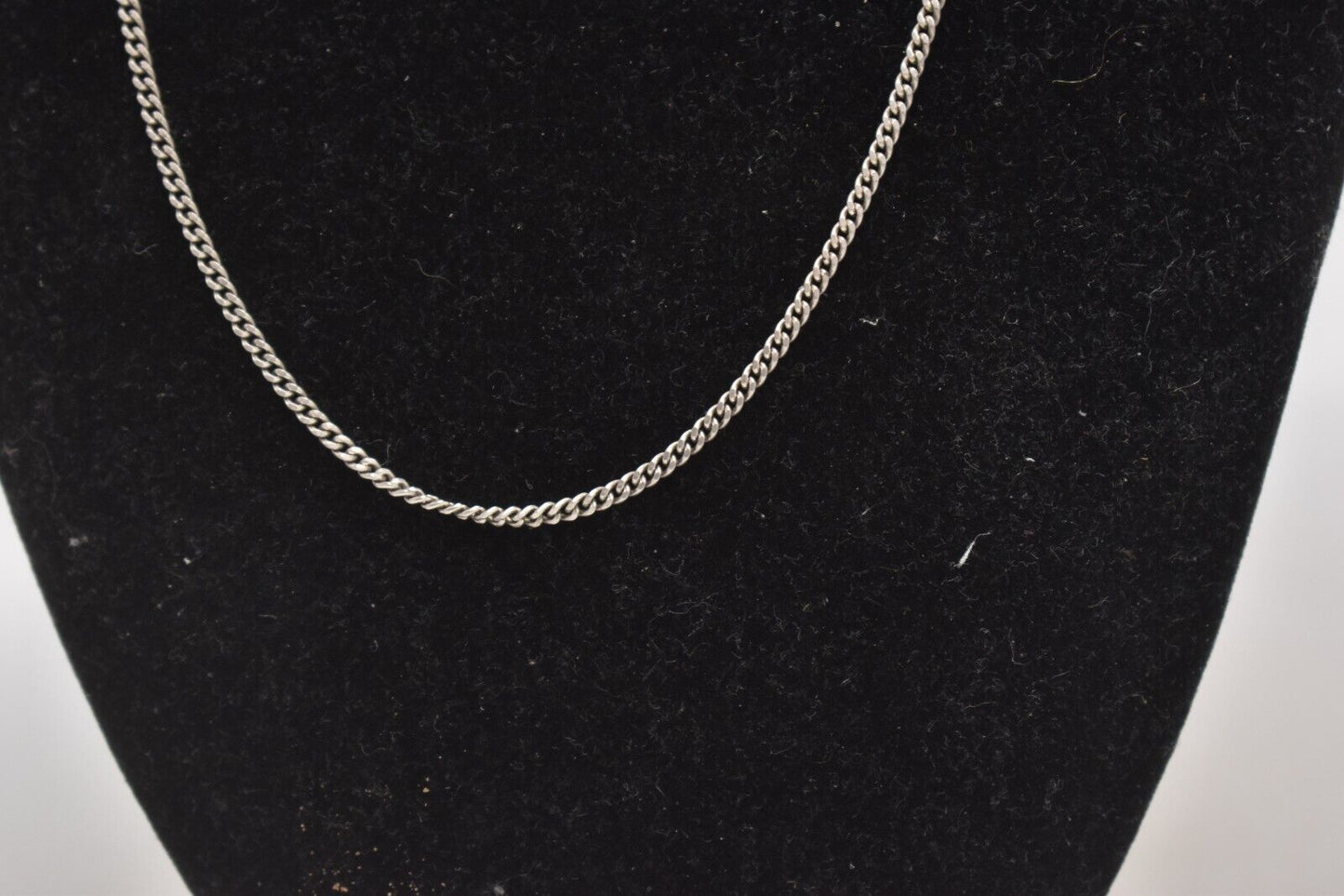 Vintage Sterling Silver 925 Curb Chain Necklace – 46cm