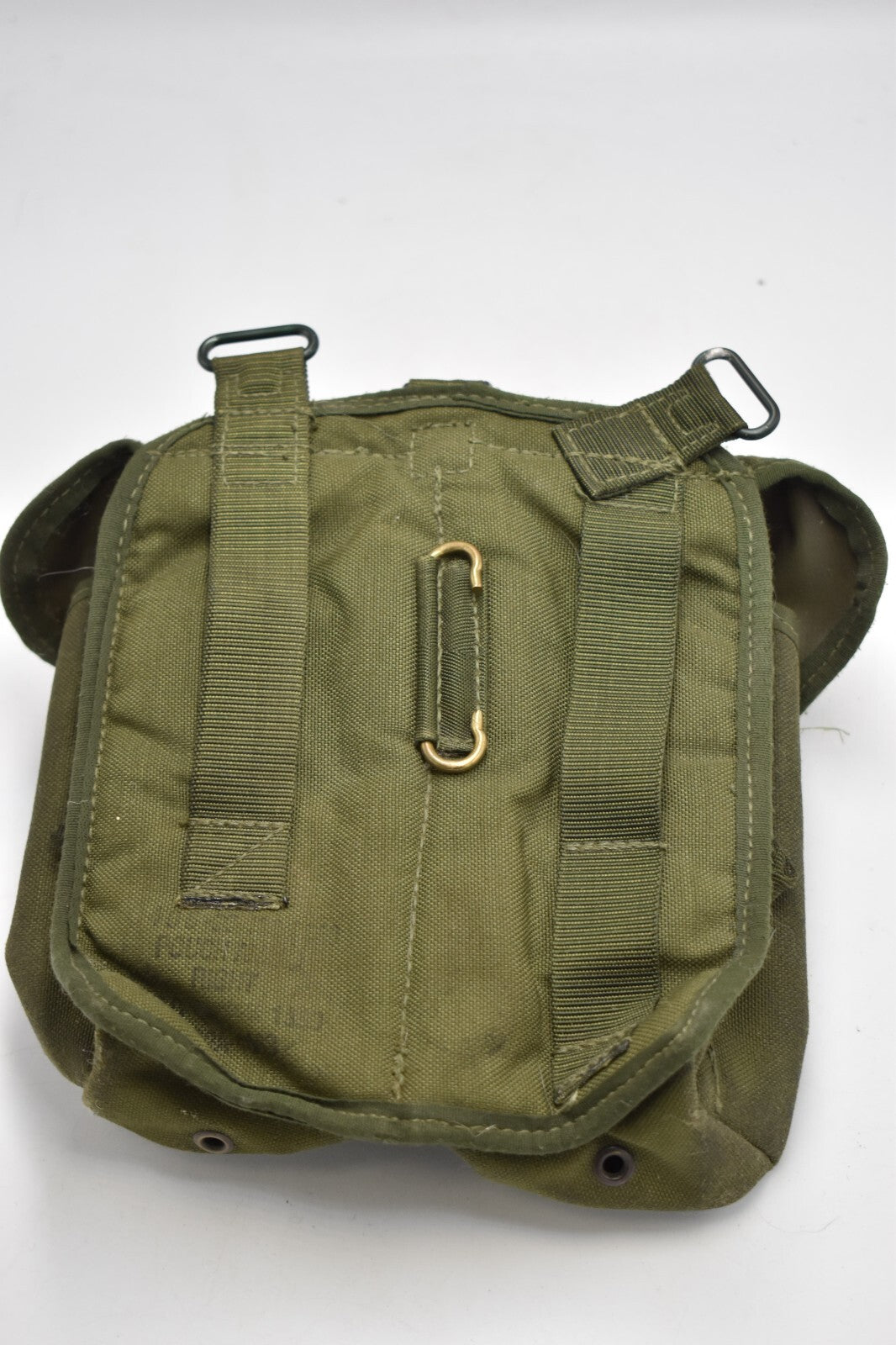 British Army Olive Green PLCE Right Hand Double Ammunition Pouch Dated 1990