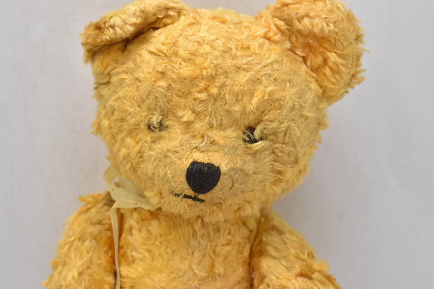 1950s Post-War Silk Plush Vintage Teddy Bear Fully Jointed 35cm