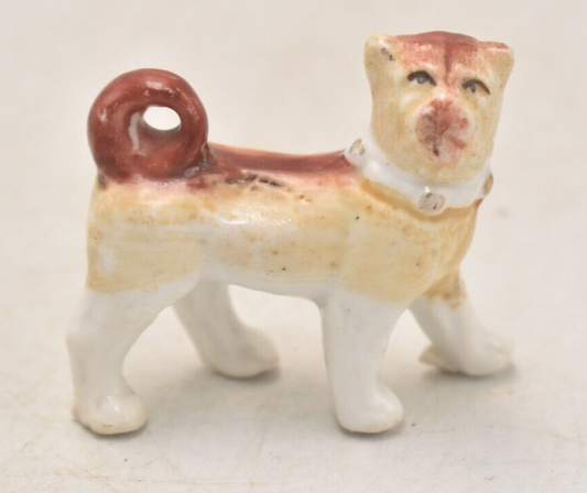 Antique Victorian c.1850 Dog Figurine Statue Ornament Decorative Collectible