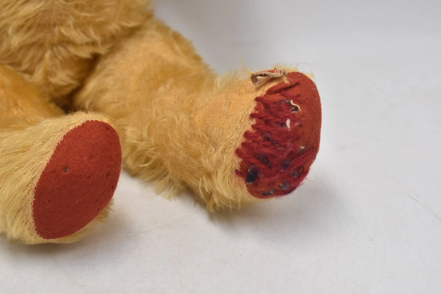 1940s Tara Toys Mohair Vintage Teddy Bear Fully Jointed Glass Eyes 46cm