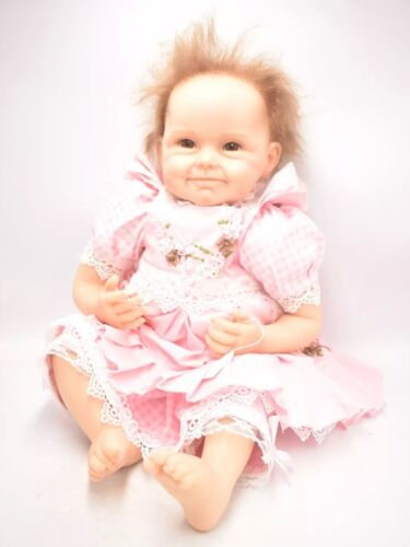 Vintage Reborn Baby Girl by Andrea Arcello – Lifelike, Rooted Hair, Artist Doll