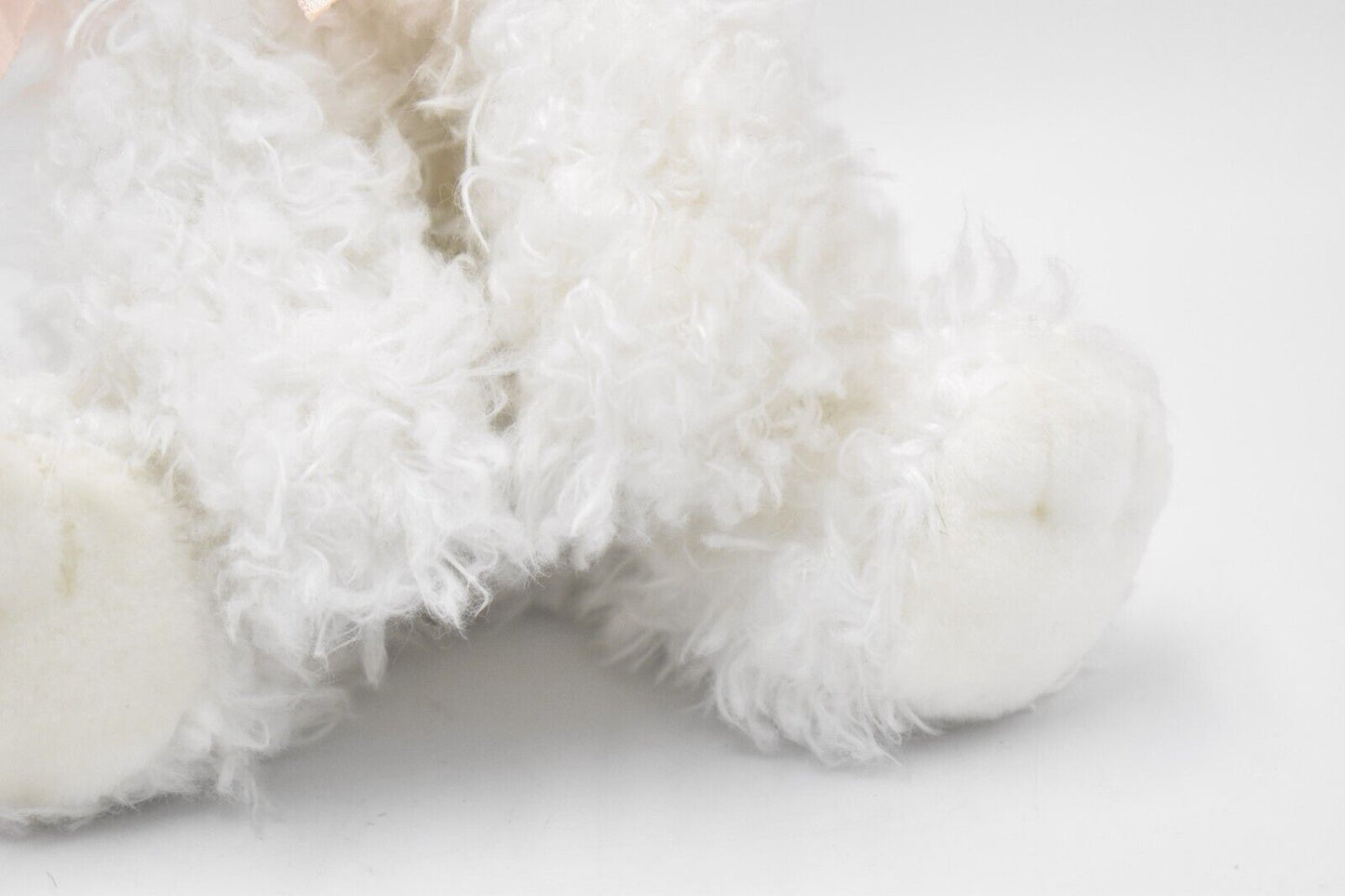 Russ Berrie Fuffi White Cat Teddy Bear Retired Tagged Soft Plush Toy