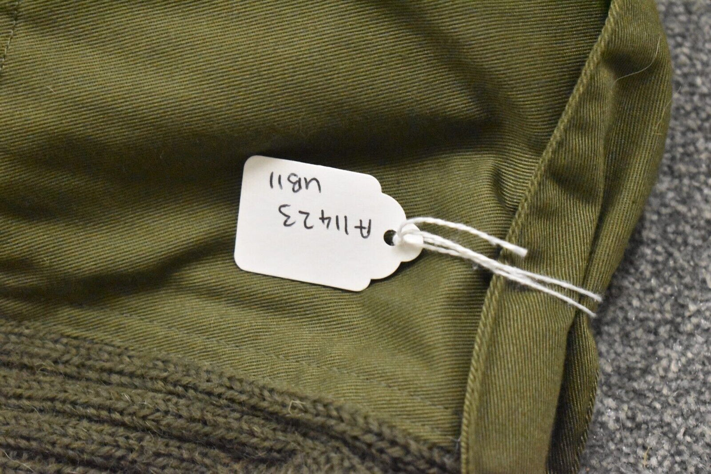 British Army Olive Green Wool Jumper Pullover Thermal Jersey - Size 100cm