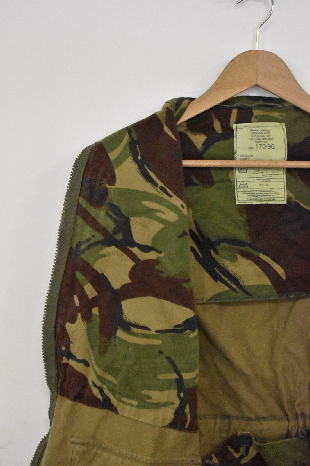 British Army 94 Pattern DPM Combat Smock Jacket – Size 170/96 (38–40" Chest)