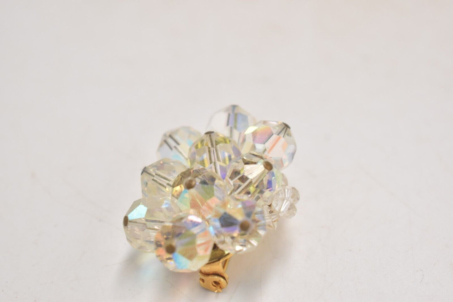 Vintage Gold Tone Aurora Borealis Brooch – Women's Jewellery