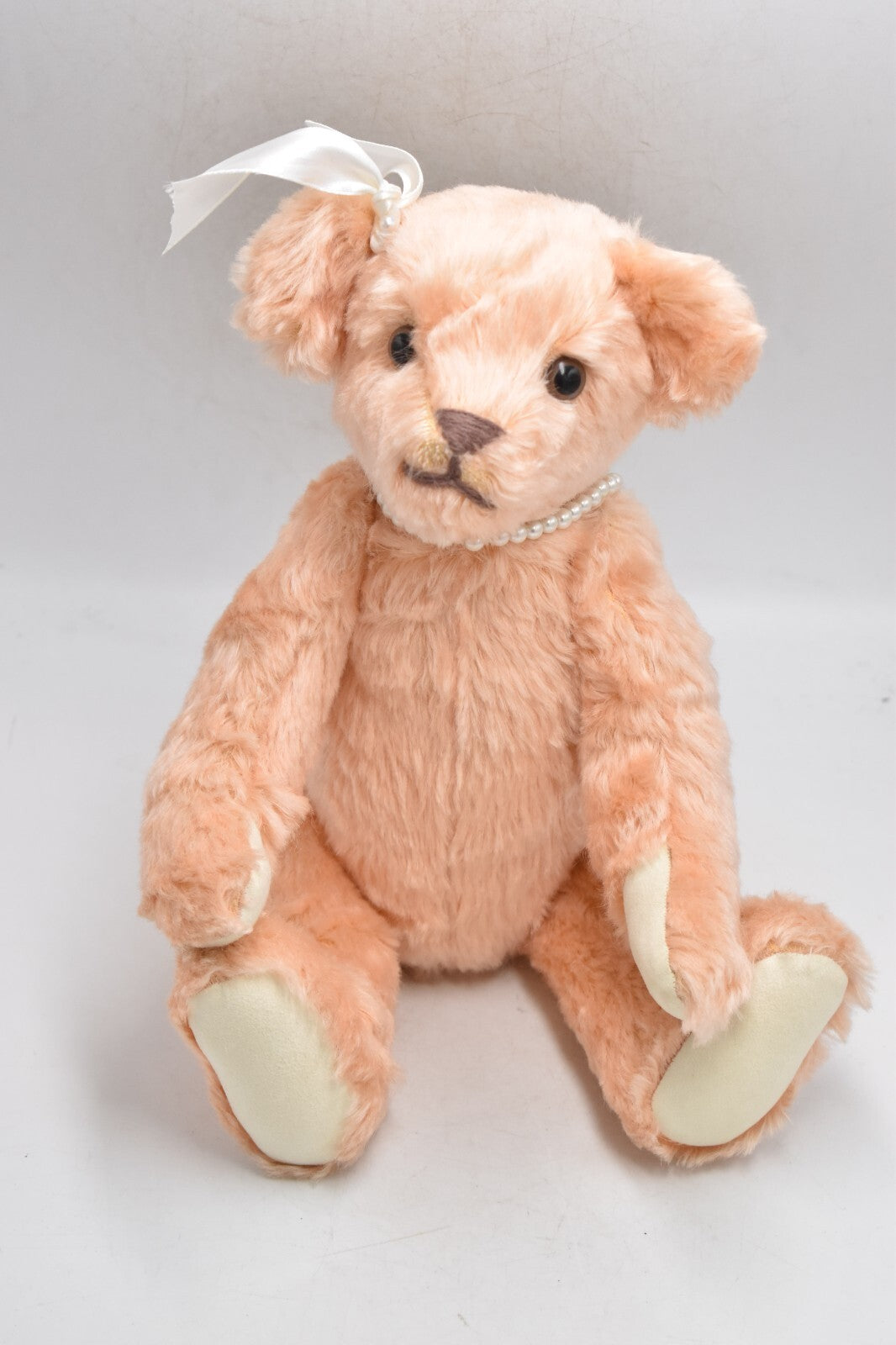 Vintage Artist Bear by Mrs B.M. Beardwell – OOAK Mohair Teddy Bear with Pearls