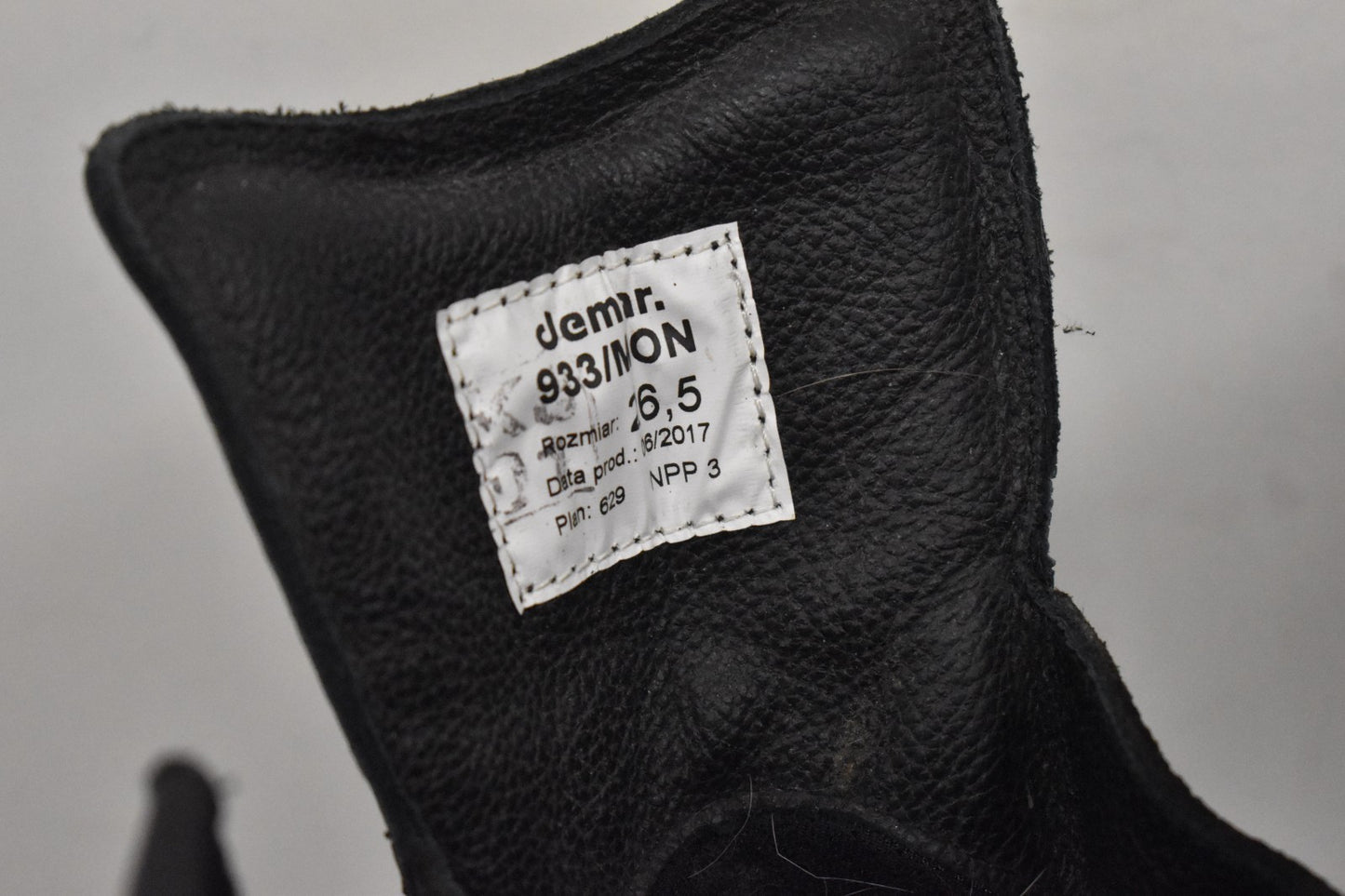 Polish Army Combat Field Winter Boots – Black Leather – UK Size 8