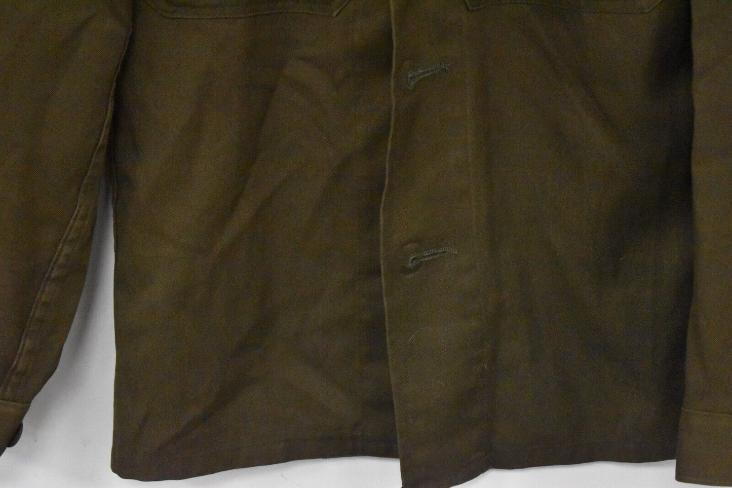Austrian Army Field Shirt Khaki Green Military Uniform Heereseigentum 42" Chest