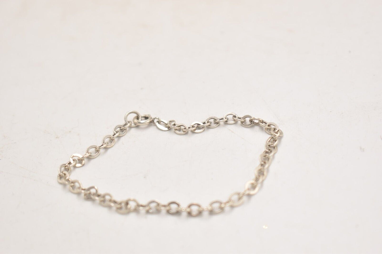 Vintage Silver 835 Curb Chain Bracelet – 18cm