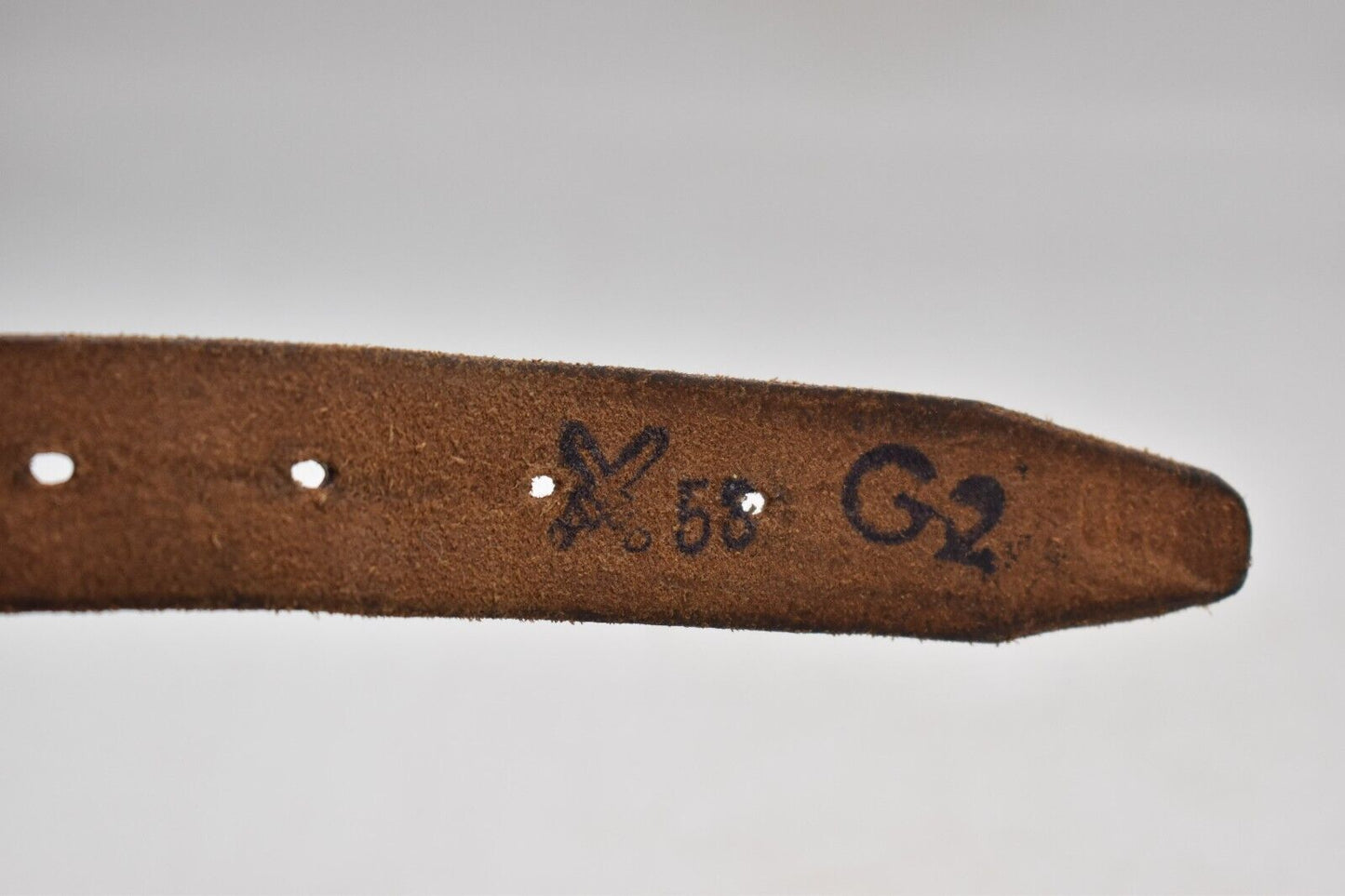 Czech Army Leather Trouser Belt – 34" Dated 1959
