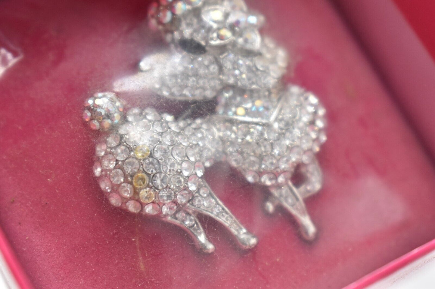 Vintage Butler & Wilson Crystal Poodle Dog Brooch – Boxed