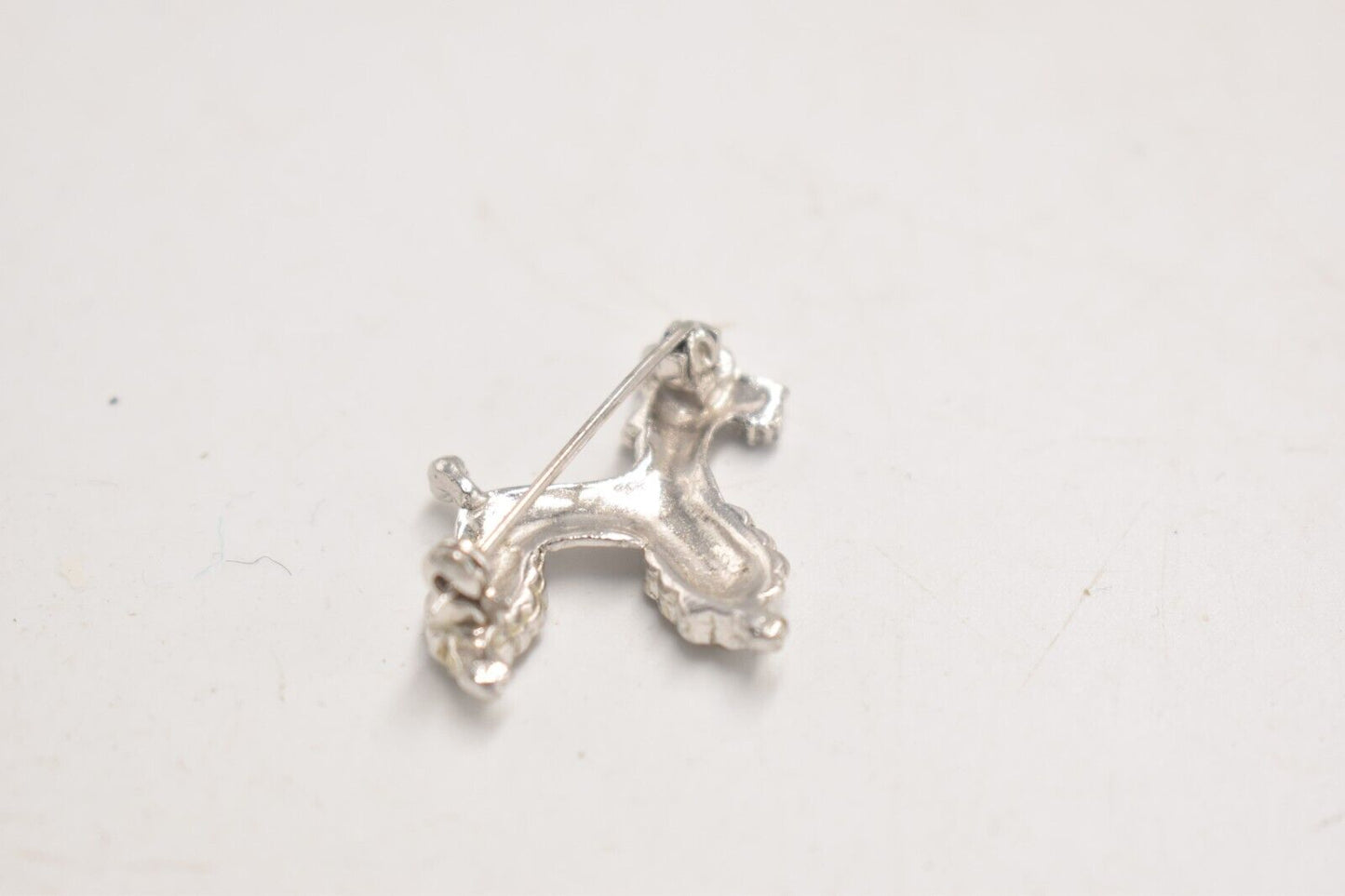 Vintage Silver Tone and Marcasite Poodle Dog Brooch – Women's Jewellery