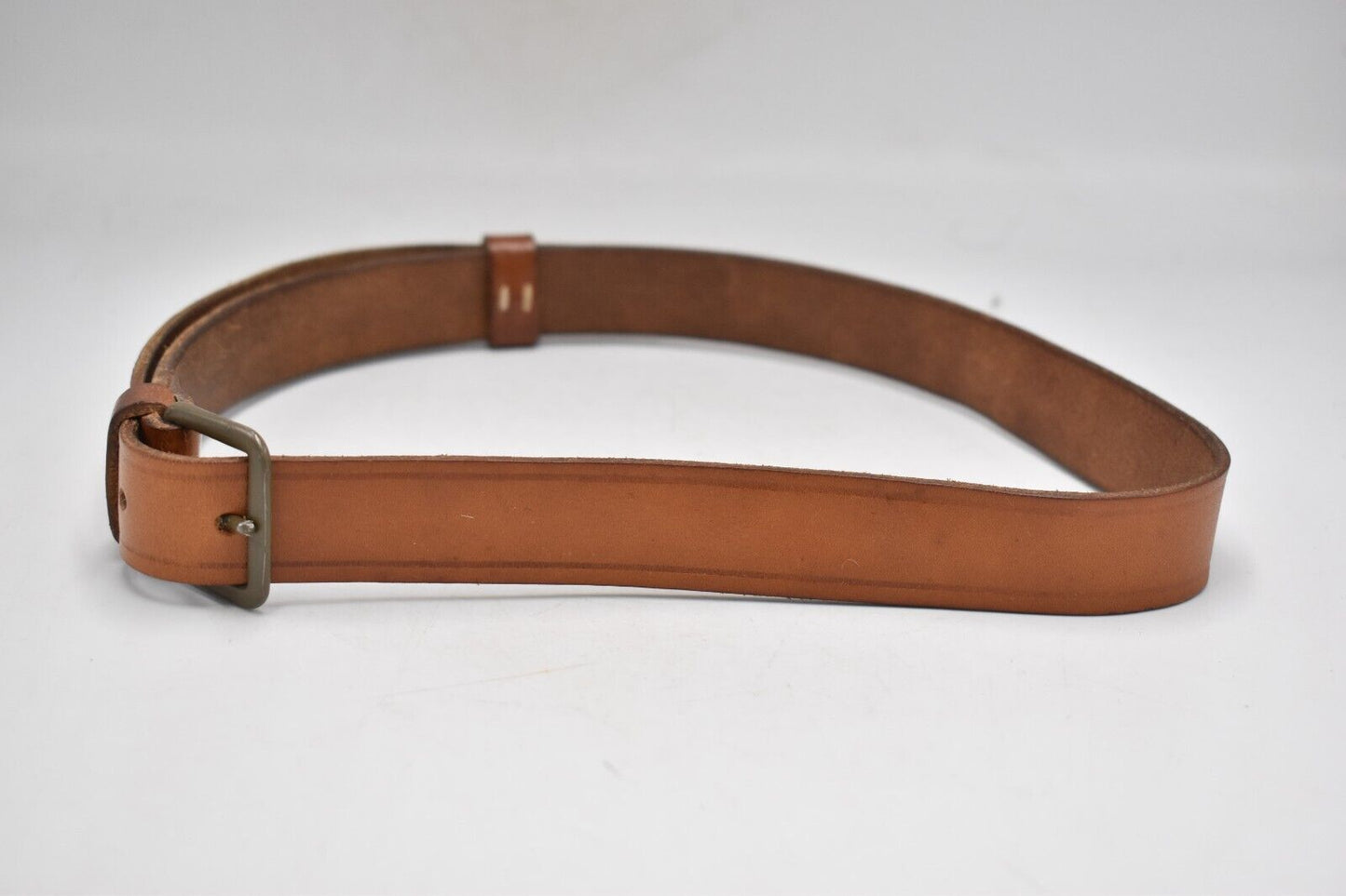Czech Army Leather Trouser Belt – 34" Dated 1959