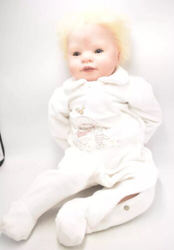 Reborn Baby Girl Doll – Molly, Weighted & Artist Finished with Hand-Rooted Hair (58cm)