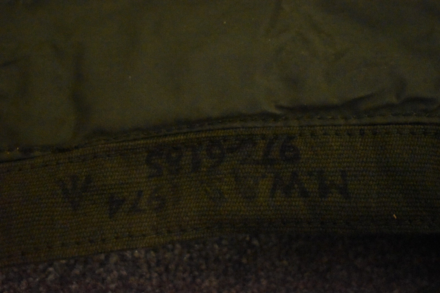 British Army 44 Pattern Large Pack Rucksack – Vinyl Lined, Dated 1974