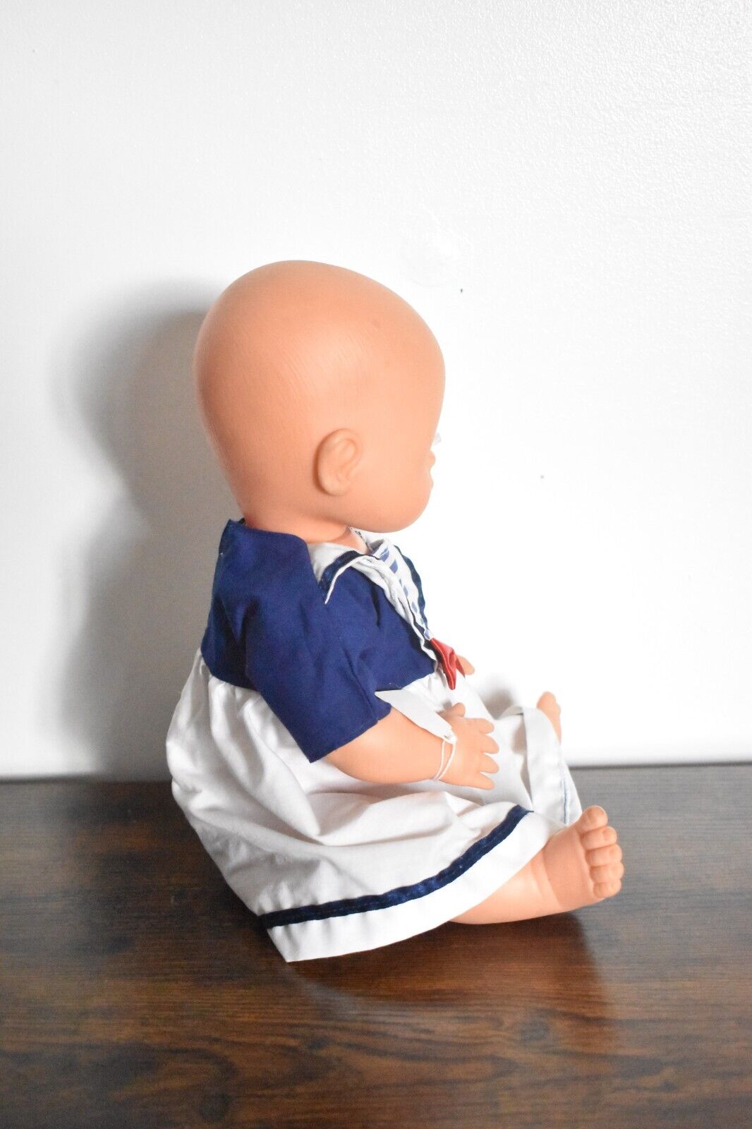 Vintage Famosa Baby Doll Rubber Doll Sailing Outfit