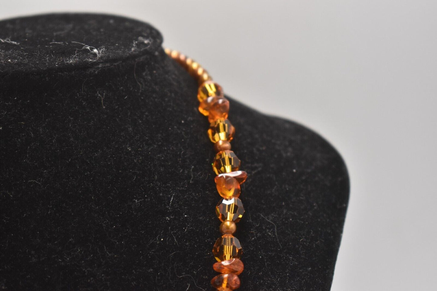 Vintage 925 Sterling Silver & Beaded Baltic Amber Necklace – 56.5cm, 31.9g