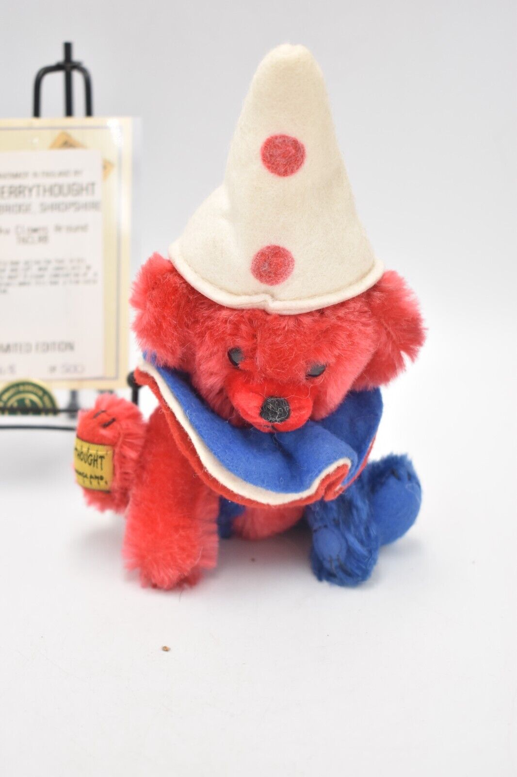 Merrythought Cheeky Clowns Around Teddy Bear Limited Edition 168/500 Retired