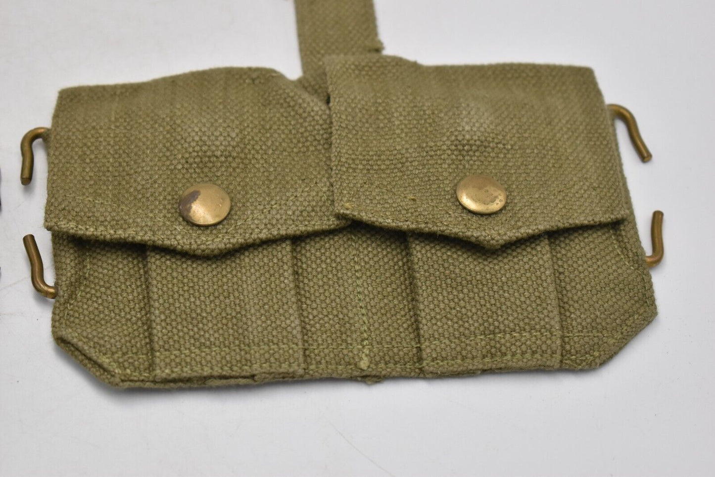 Belgian Army 1953 Dated Double Ammunition Pouches – Original Military Webbing