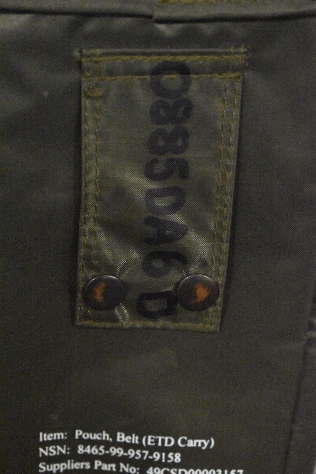British Army Emergency Trauma Dressing Pouch Olive Green Nylon Grade 1