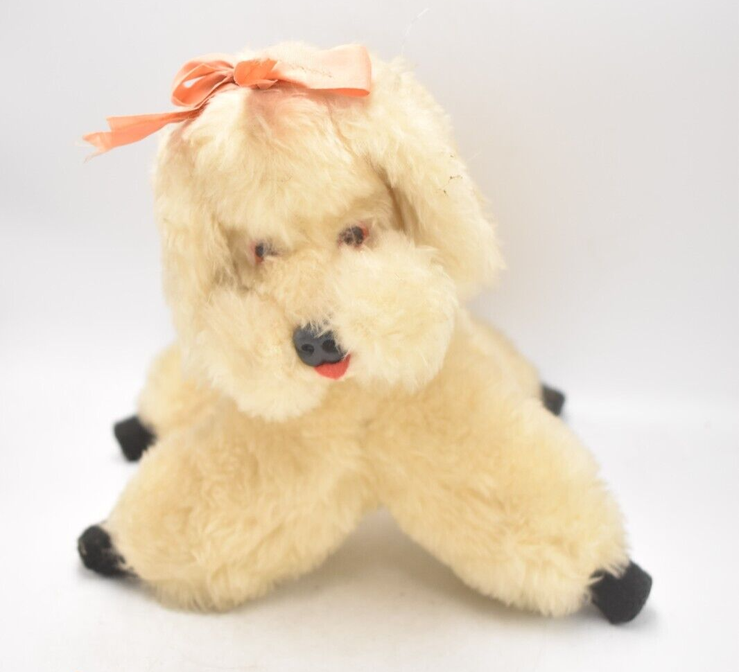 Vintage 1960s Plush Poodle Dog Soft Toy Teddy Bear
