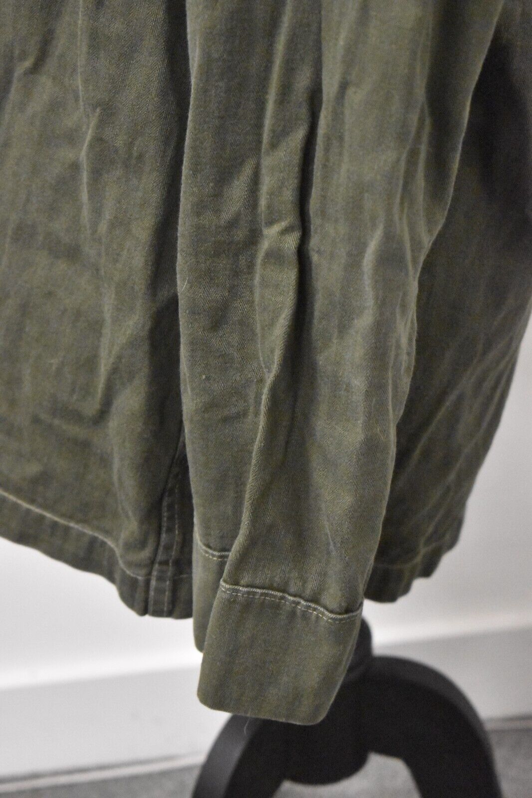 Vintage 1959 Dutch Army Fatigue Utility Shirt – Chest 38" – Authentic Military