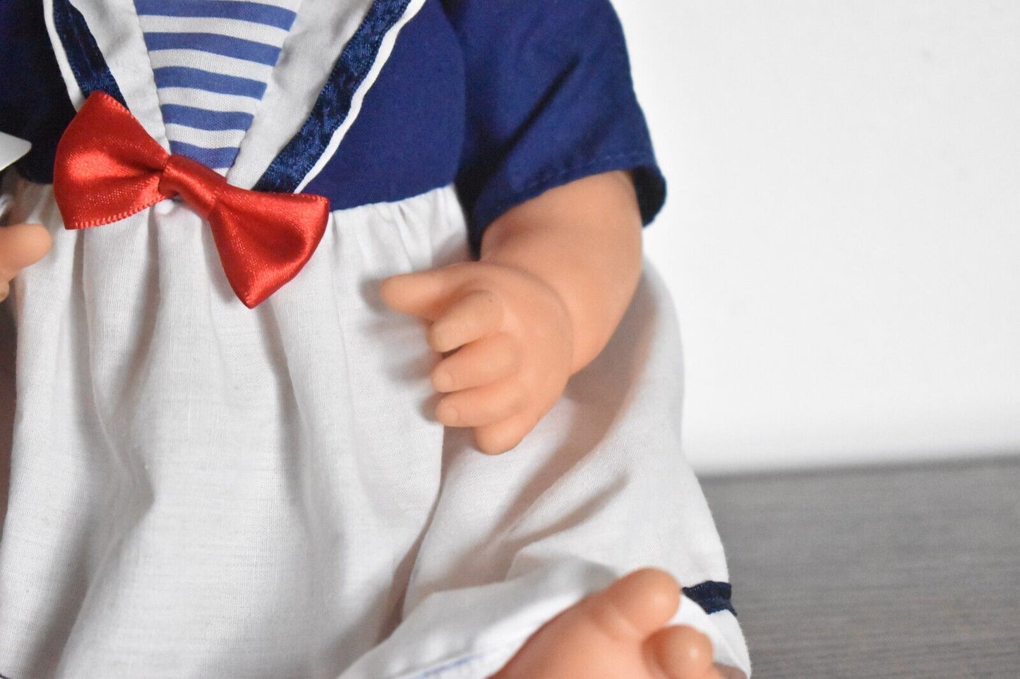 Vintage Famosa Baby Doll Rubber Doll Sailing Outfit