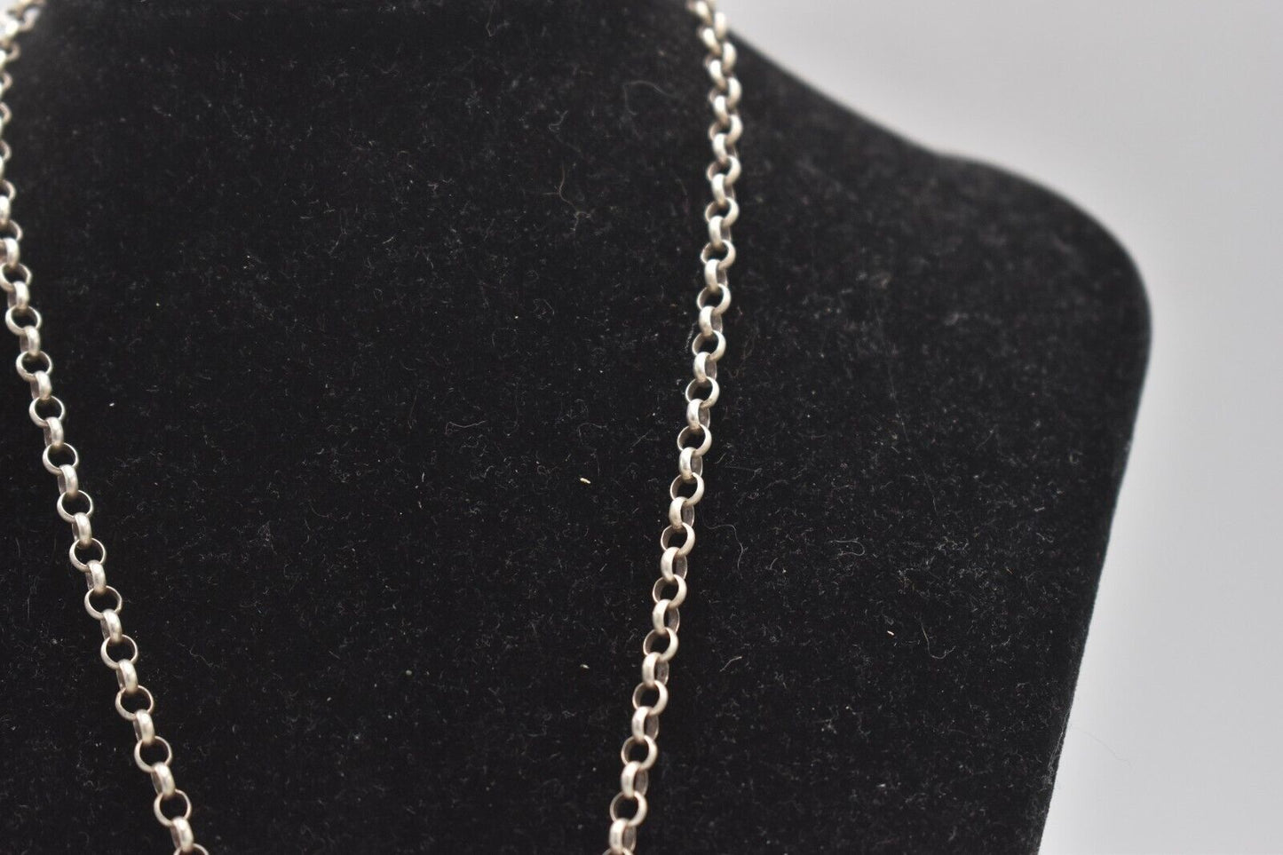 Vintage Sterling Silver 925 Tiger Eye Pendant Necklace – 46cm, 17.1g