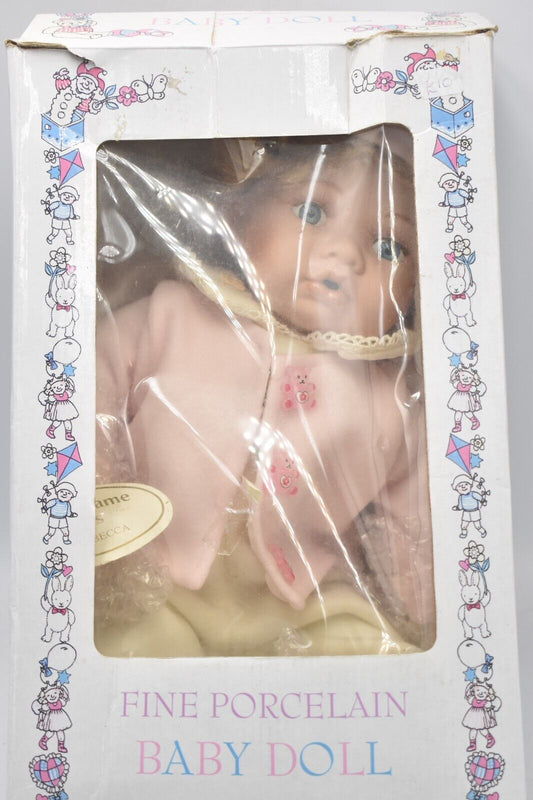 Vintage Regency Fine Arts Rebecca Porcelain Doll - Boxed, Retired, Tagged
