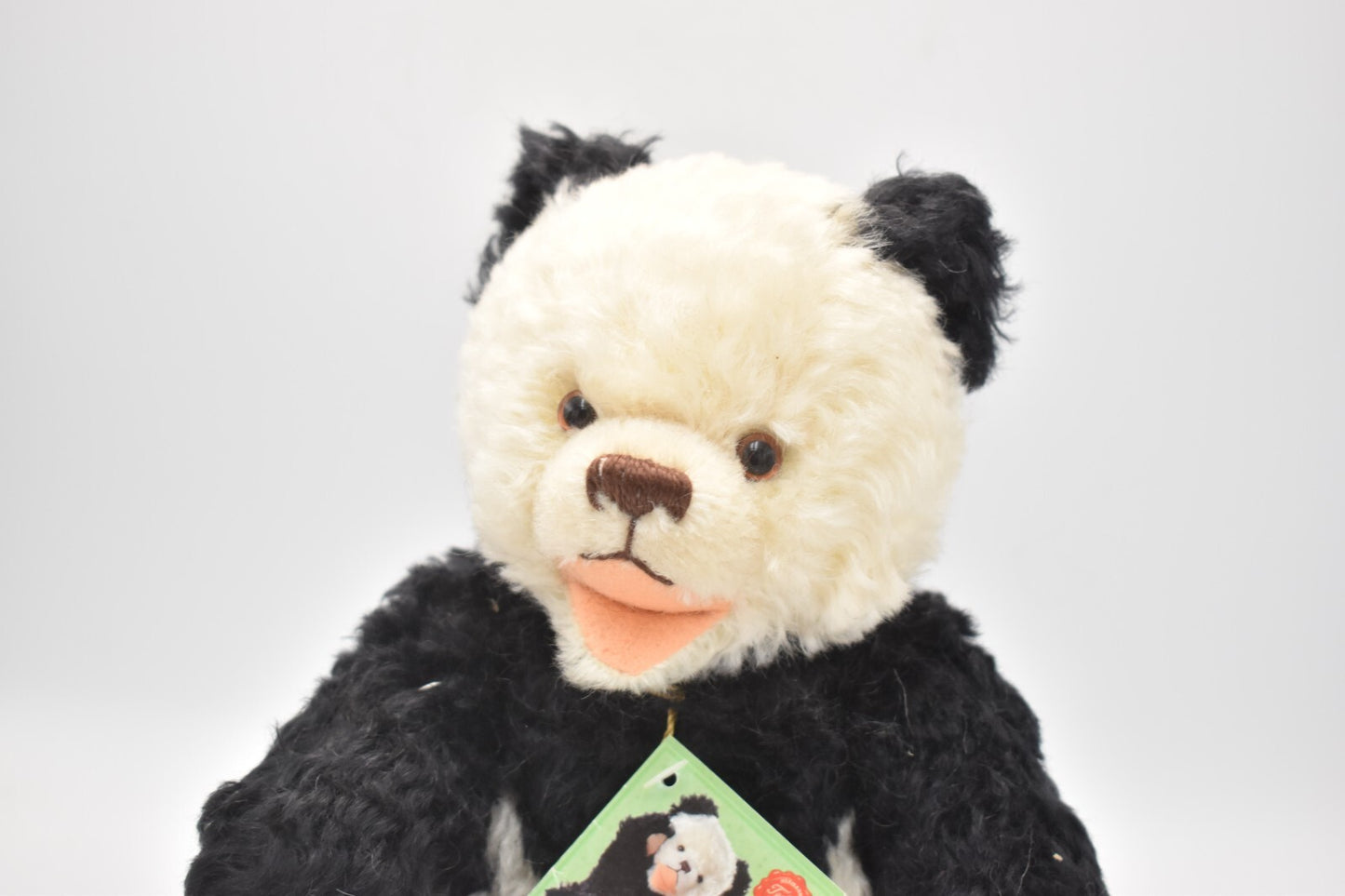 Hermann Replica 1952 Panda Teddy Bear – Retired & Tagged, Mohair
