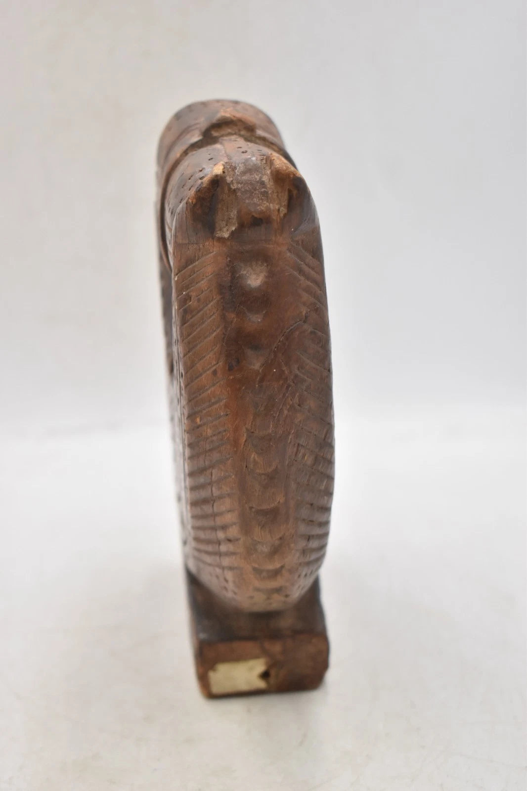 Antique Indian Hand Carved Wooden Horse Head Wall Hanging Ornament 20.5cm