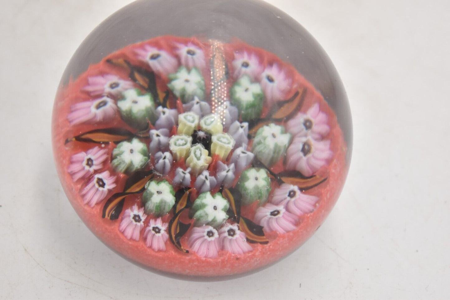 Vintage Vasart Millefiori and Radial Twist Canes Paperweight – Art Glass