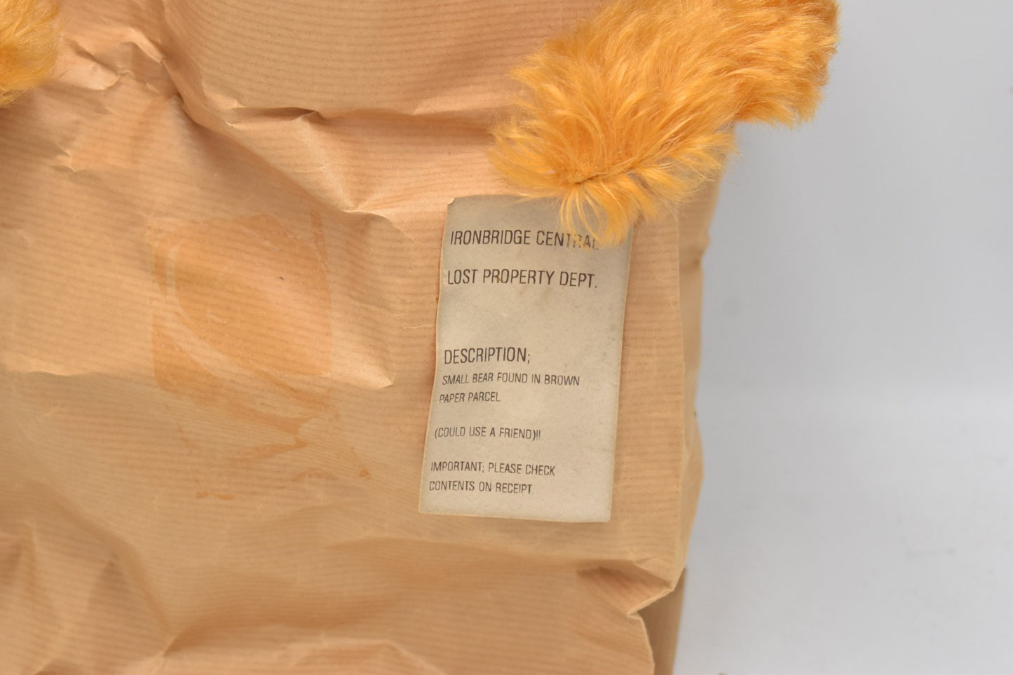 Merrythought Lost Property Mohair Teddy Bear Limited Edition