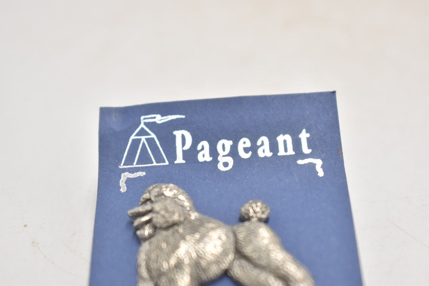 Vintage Pageant Pewter Poodle Dog Brooch – Women's Costume Jewellery, 4cm