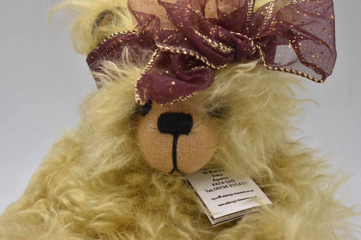 Vintage OOAK Artist Teddy Bear Cloe by Lynn Bowie – Madabout Bears – Mohair