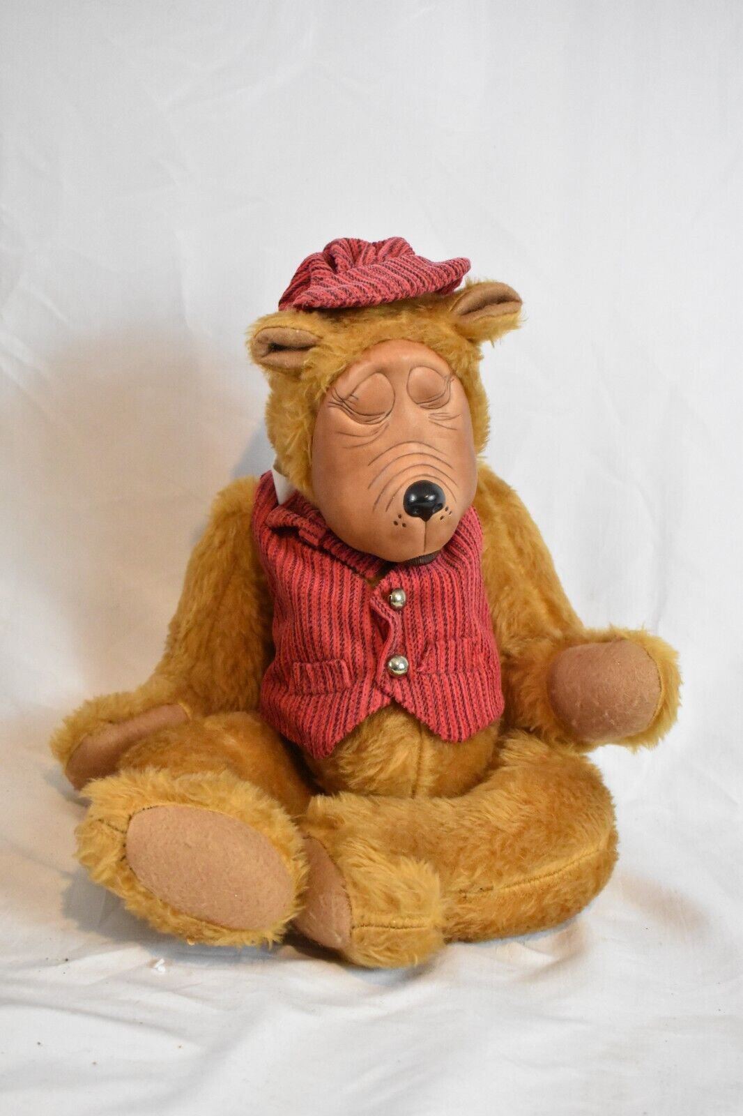 Vintage Georgette Zlomke Style Ceramic Face Artist Teddy Bear – Fully Jointed