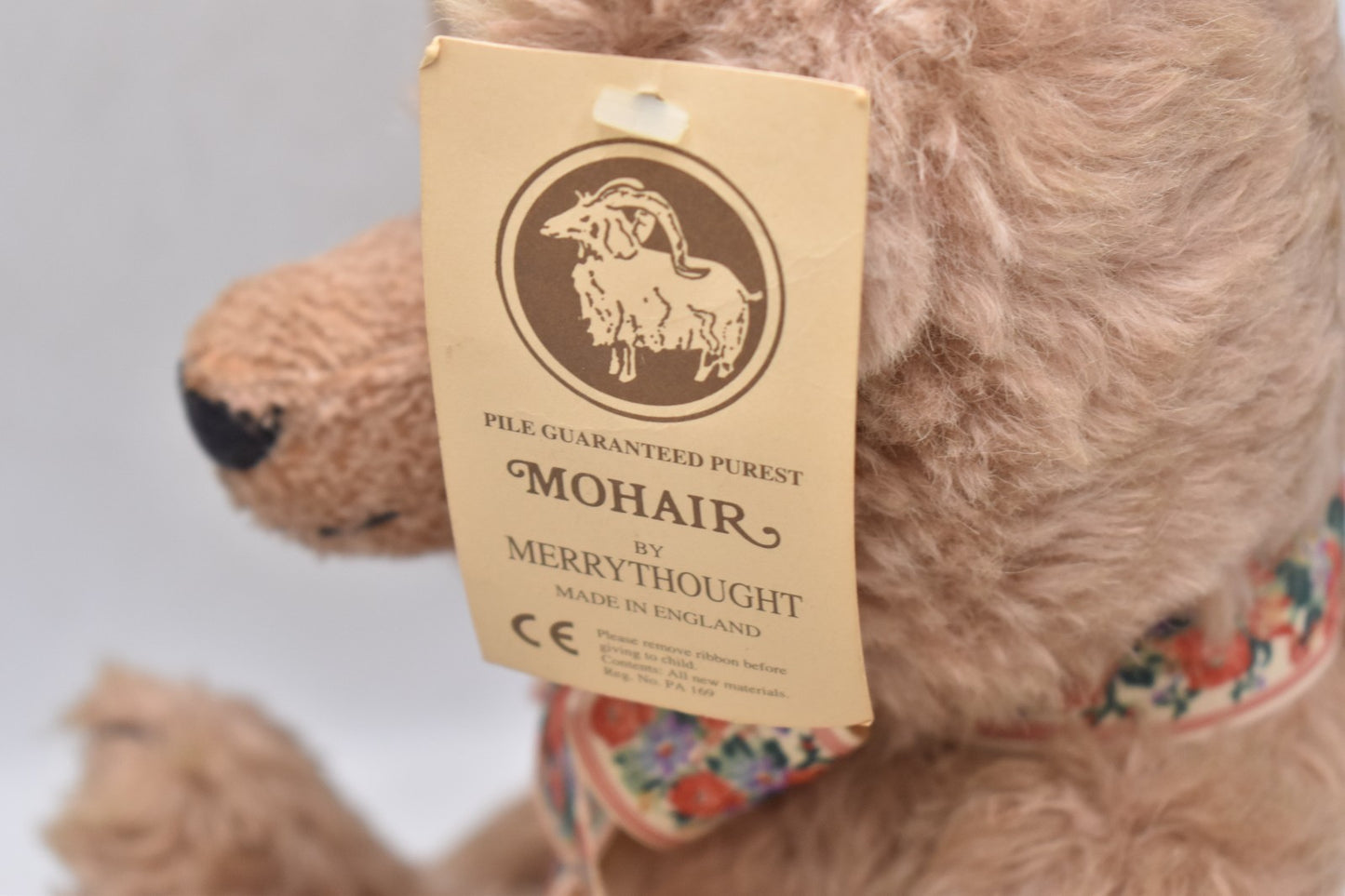 Merrythought Touch of Silk Teddy Bear – Ltd Ed 97/1000 – Mohair – Boxed