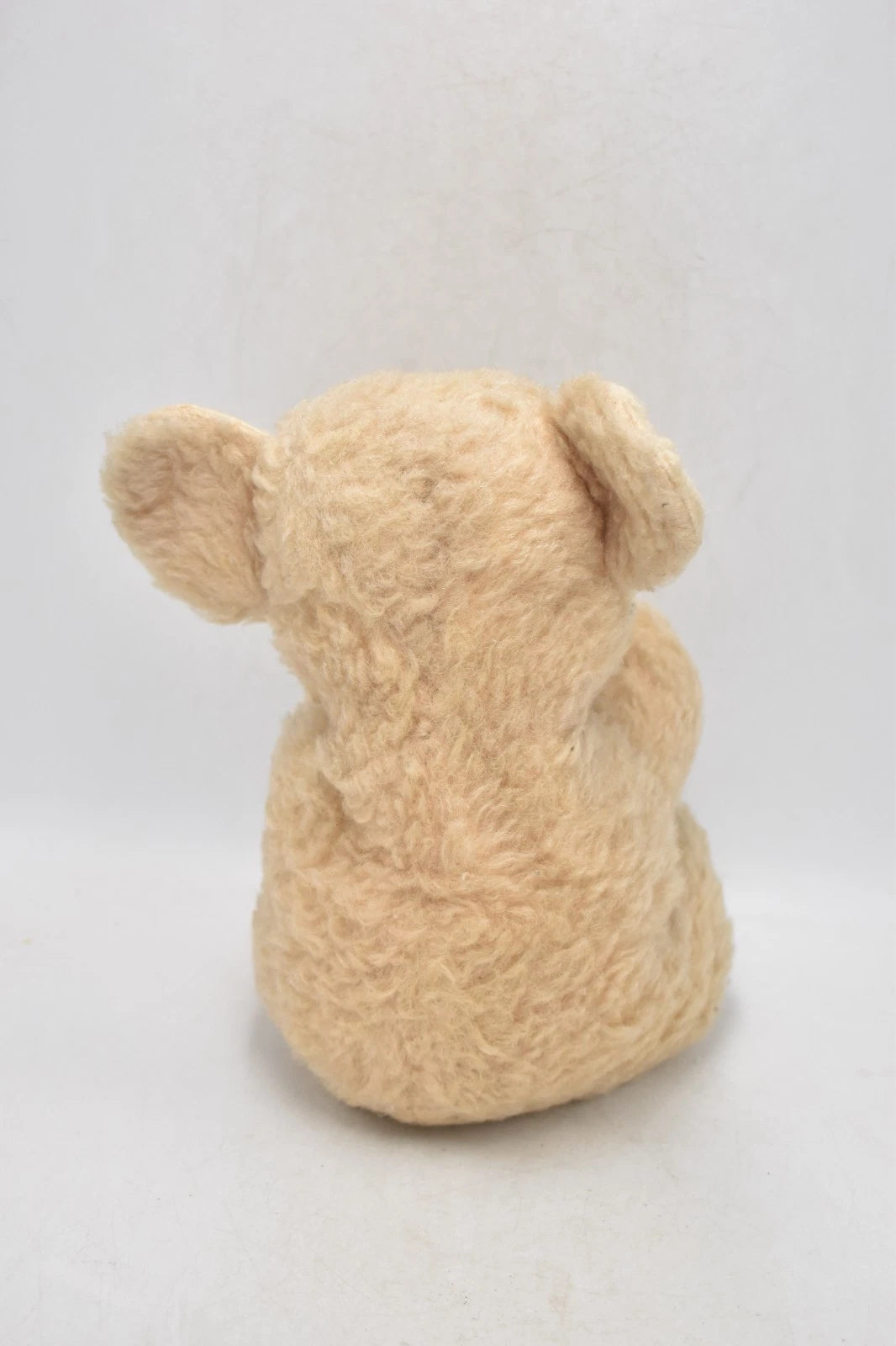 1960s Sheep's Wool Koala Plush Soft Toy Glass Eyes 24cm Vintage Collectible