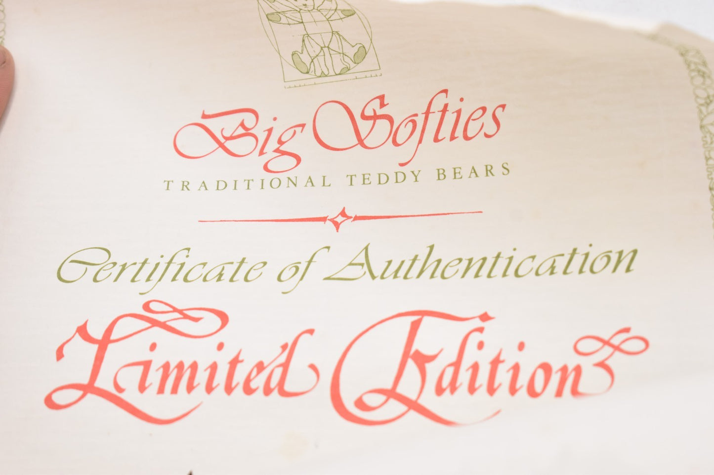 Big Softies Denton Limited Edition Mohair Teddy Bear – #60/250