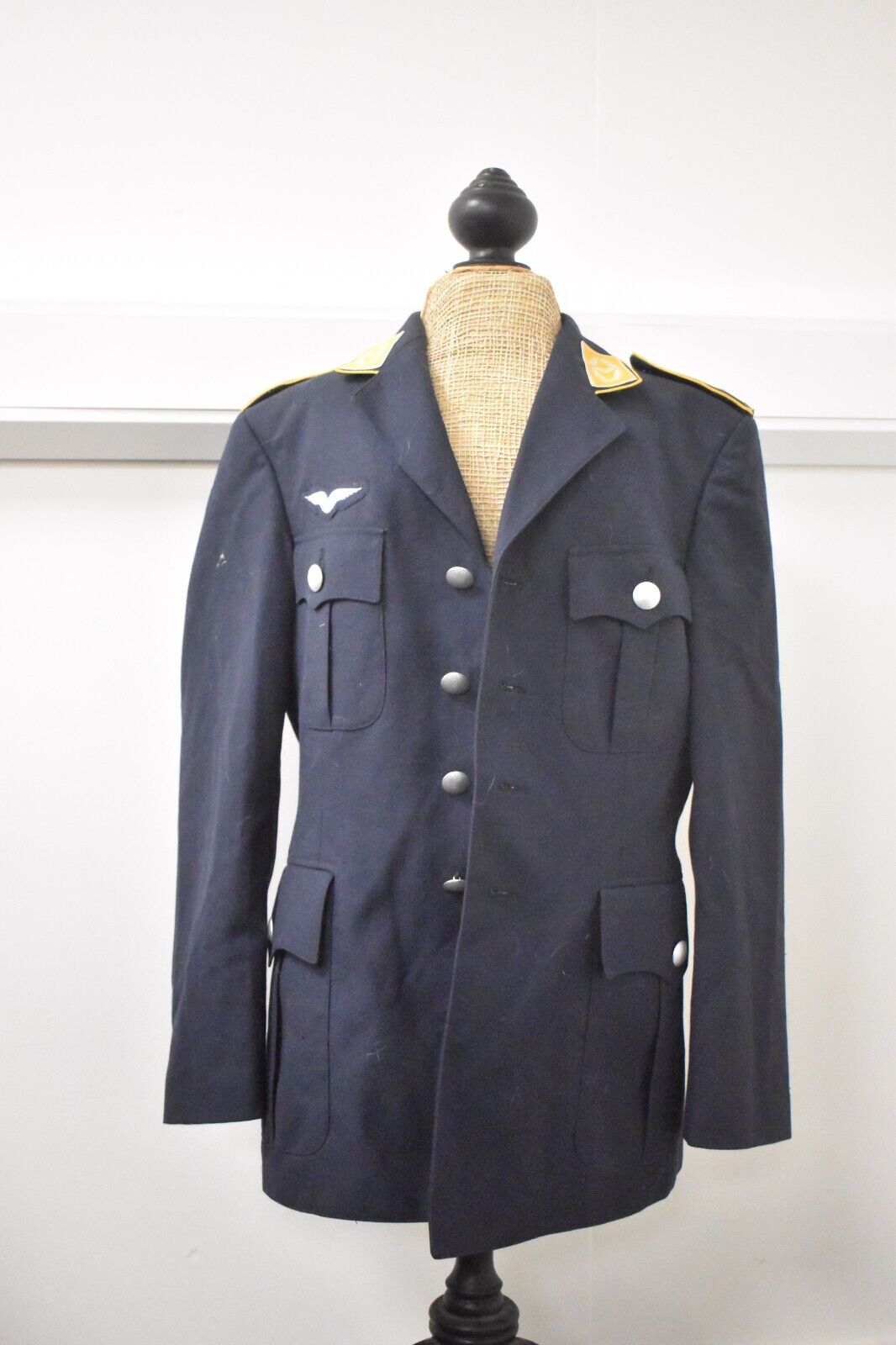 West German Air Force Luftwaffe Unteroffizier Blue Dress Jacket Tunic – Size 38"