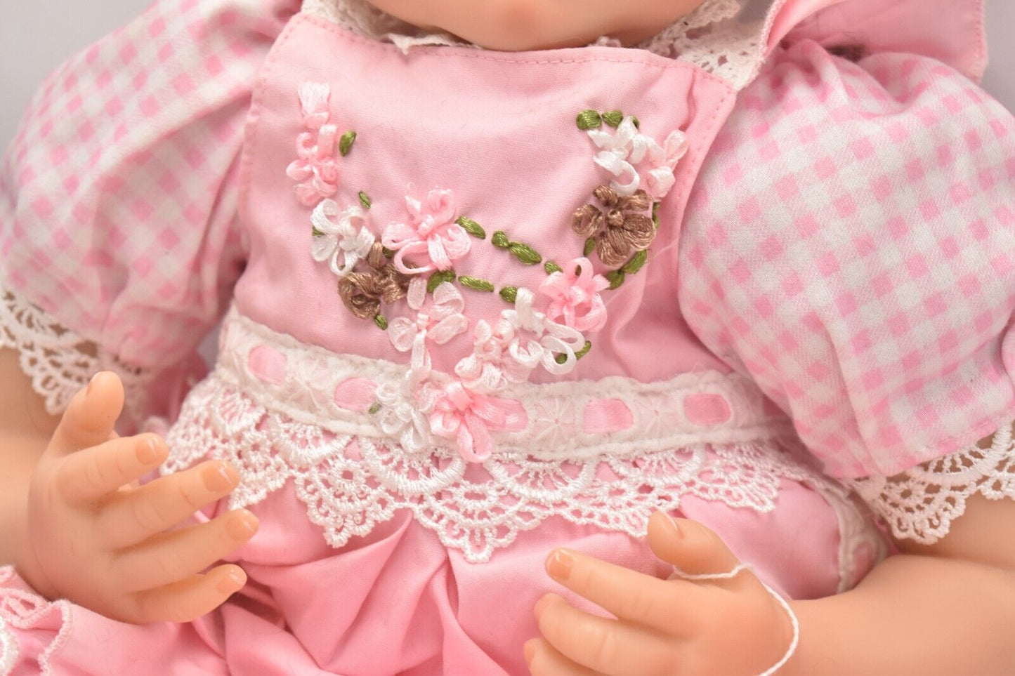 Vintage Reborn Baby Girl by Andrea Arcello – Lifelike, Rooted Hair, Artist Doll