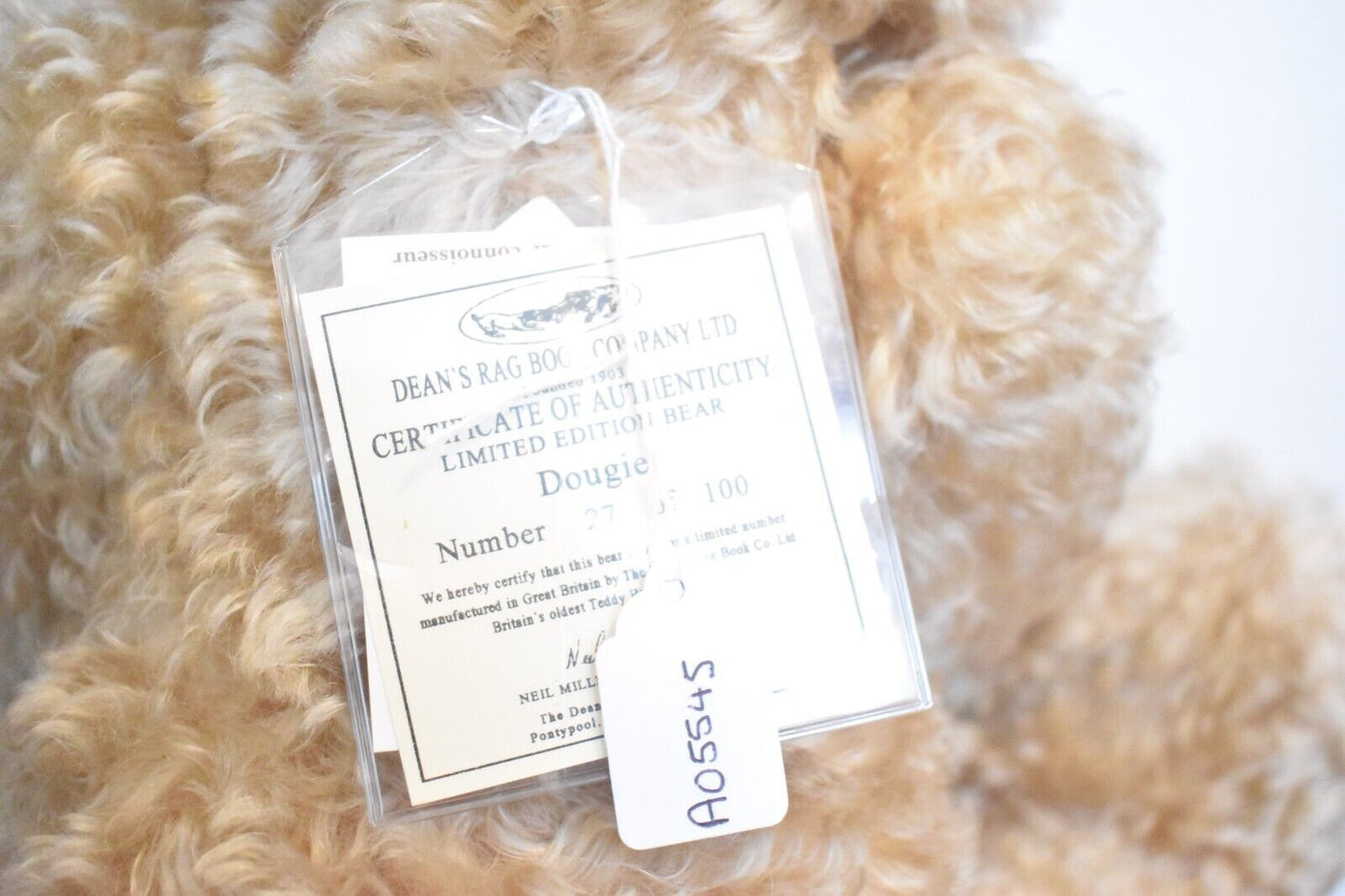 Deans Rag Book Co Dougie Teddy Bear – Limited Edition