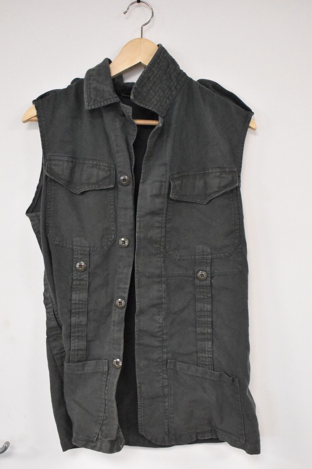 German Army Moleskin Cotton Sleeveless Shirt Vest Jacket – 38" Chest, Military