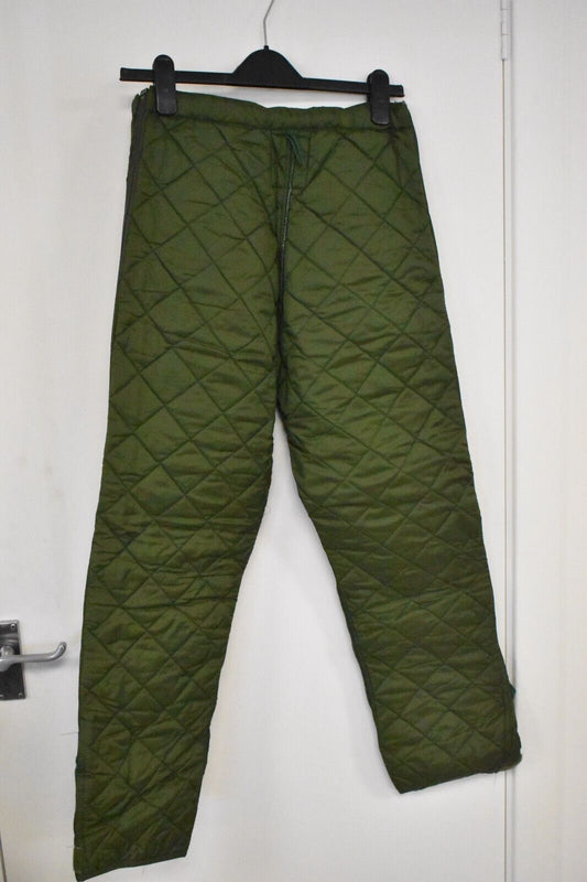 British Army Extreme Cold Weather Liner Trousers – ECW Thermal Olive Green – W30