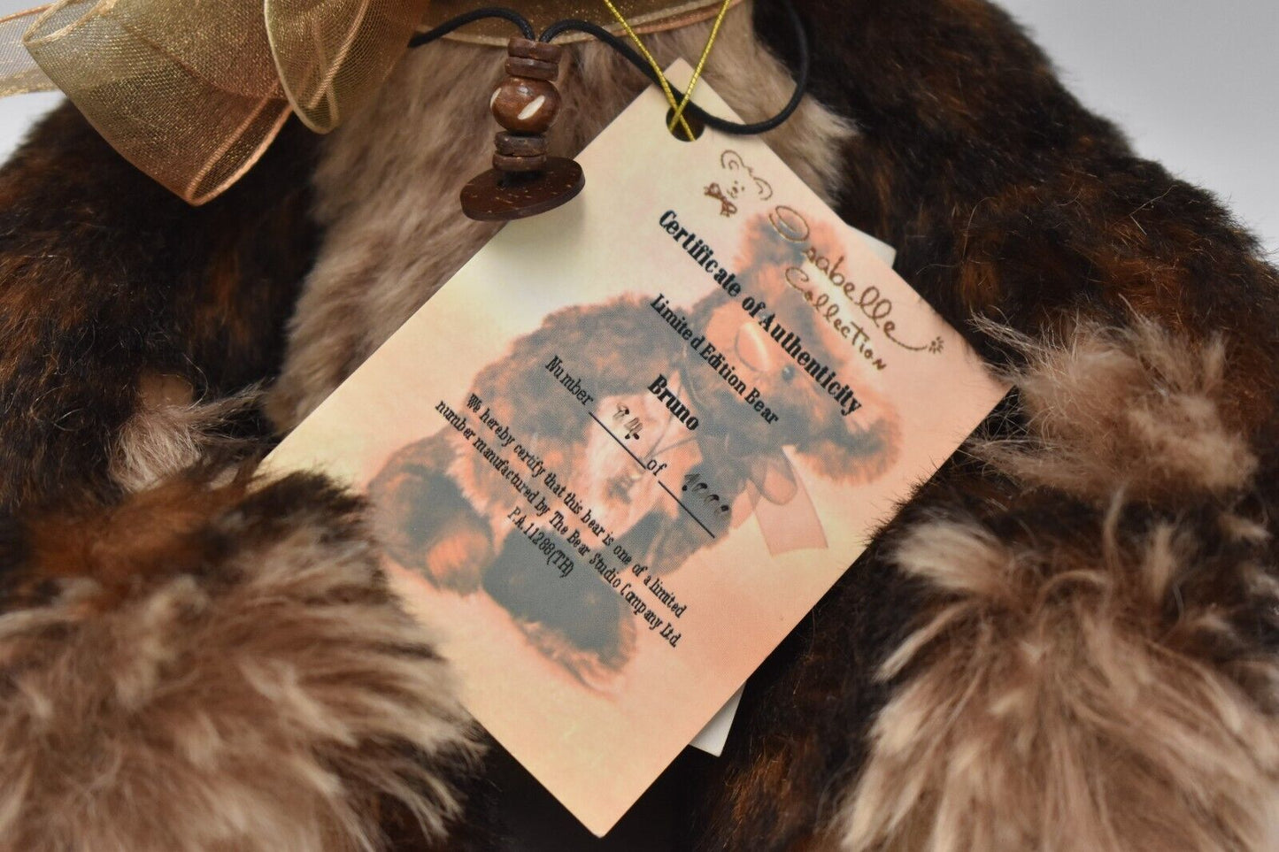 Charlie Bears "Bruno" – Isabelle Collection Bear Studio Limited Edition