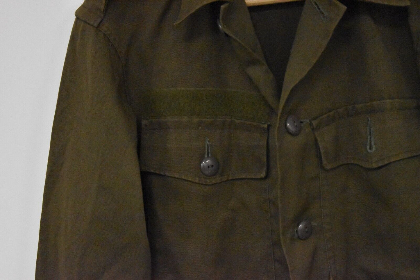 Austrian Army Field Shirt Khaki Green Military Uniform Heereseigentum 42" Chest