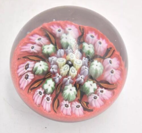 Vintage Vasart Millefiori and Radial Twist Canes Paperweight – Art Glass